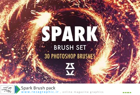 مجموعه براش جرقه برای فتوشاپ - Spark Brush pack